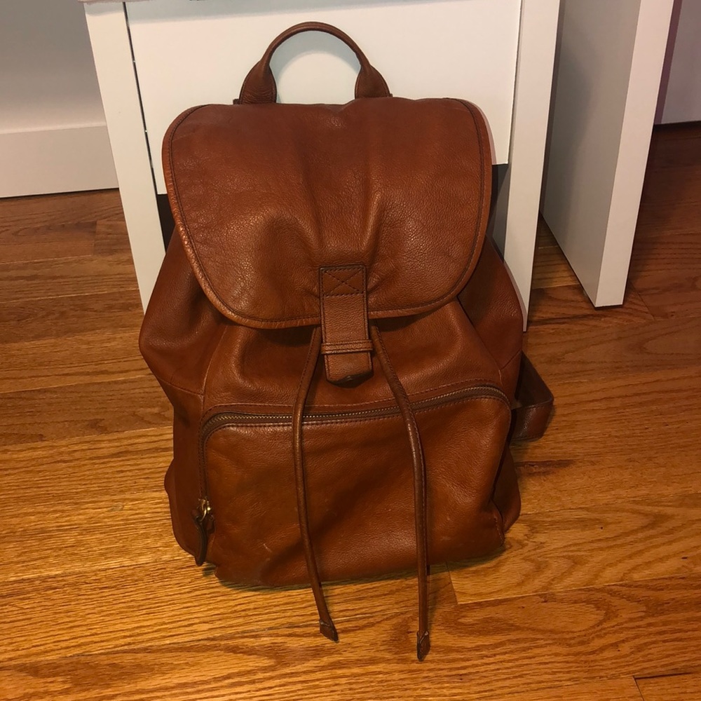 Fossil Leather Backpack